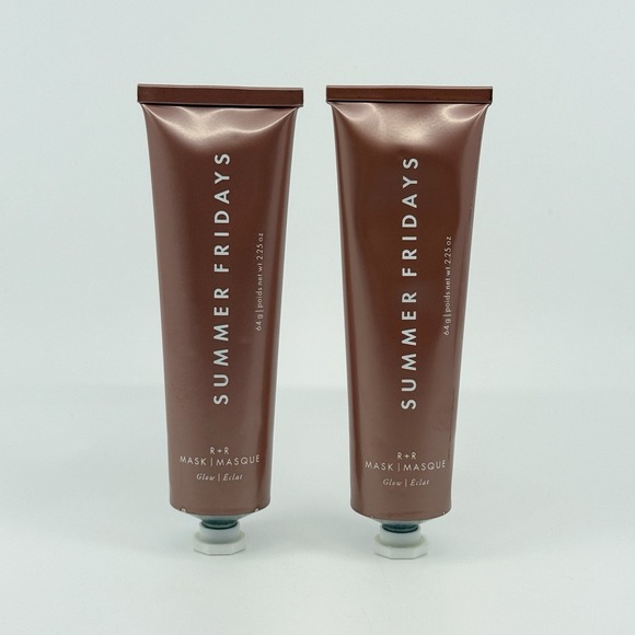Summer Fridays Other - SUMMER FRIDAYS R + R Mask Glow 2 PACK Full Size 2.25oz Each New Sealed Skincare